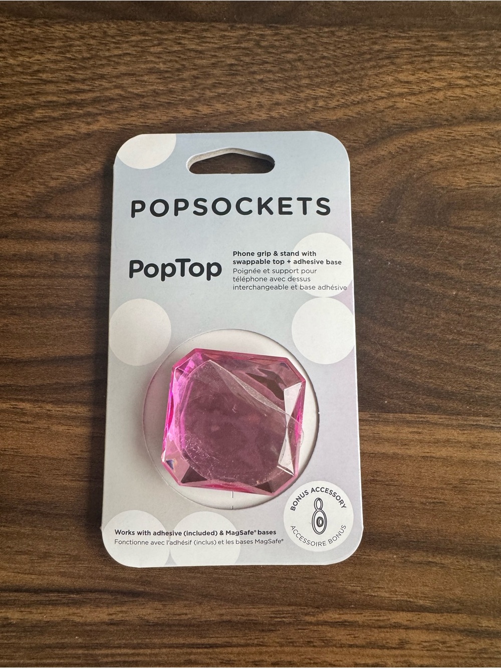 Pink jewel MagSafe popsocket